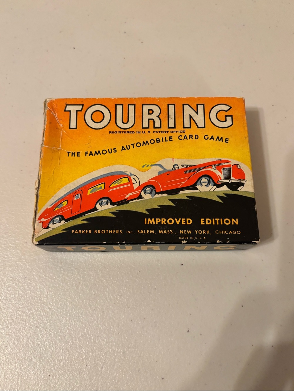 Vintage 1947 Parker Brothers Touring Improved Edition Automobile Card Game